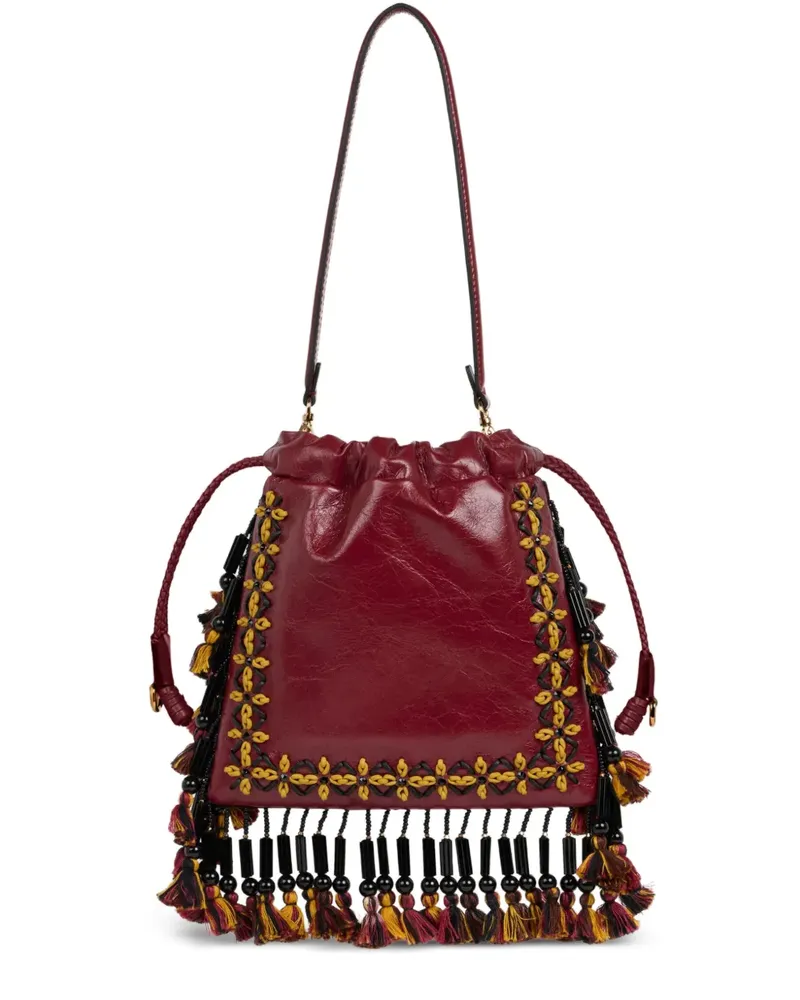 Etro Small Kalispera leather bucket bag - Rot Rot