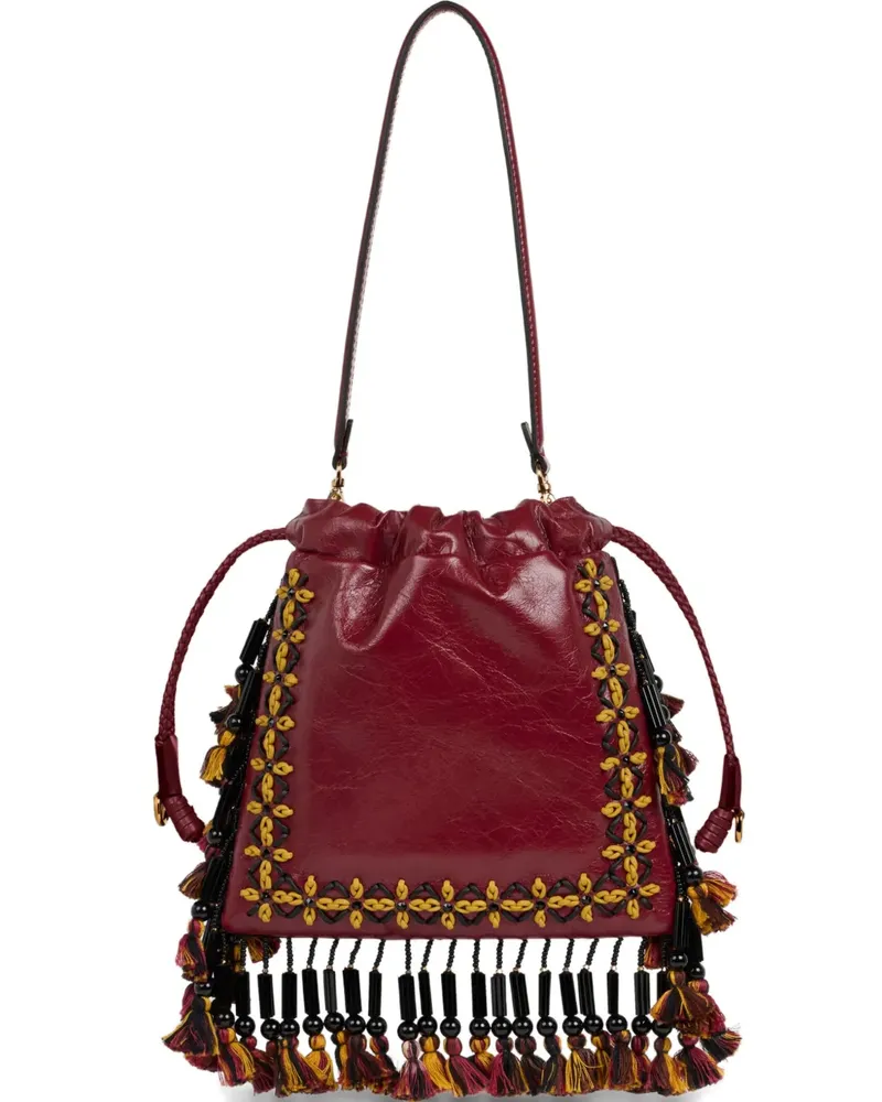 Etro Small Kalispera leather bucket bag - Rot Rot