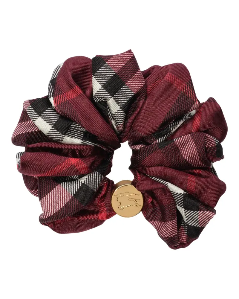 Burberry Karierter Haargummi - Rot Rot