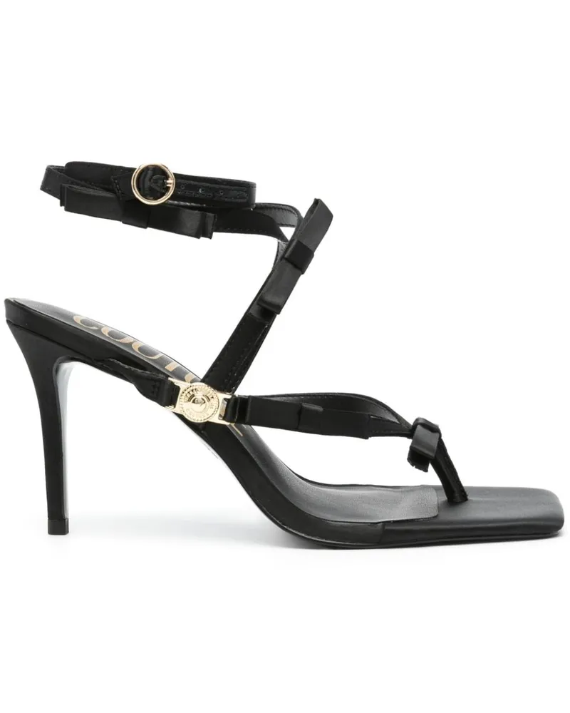 Versace Jeans Sandalen mit Schleife Schwarz