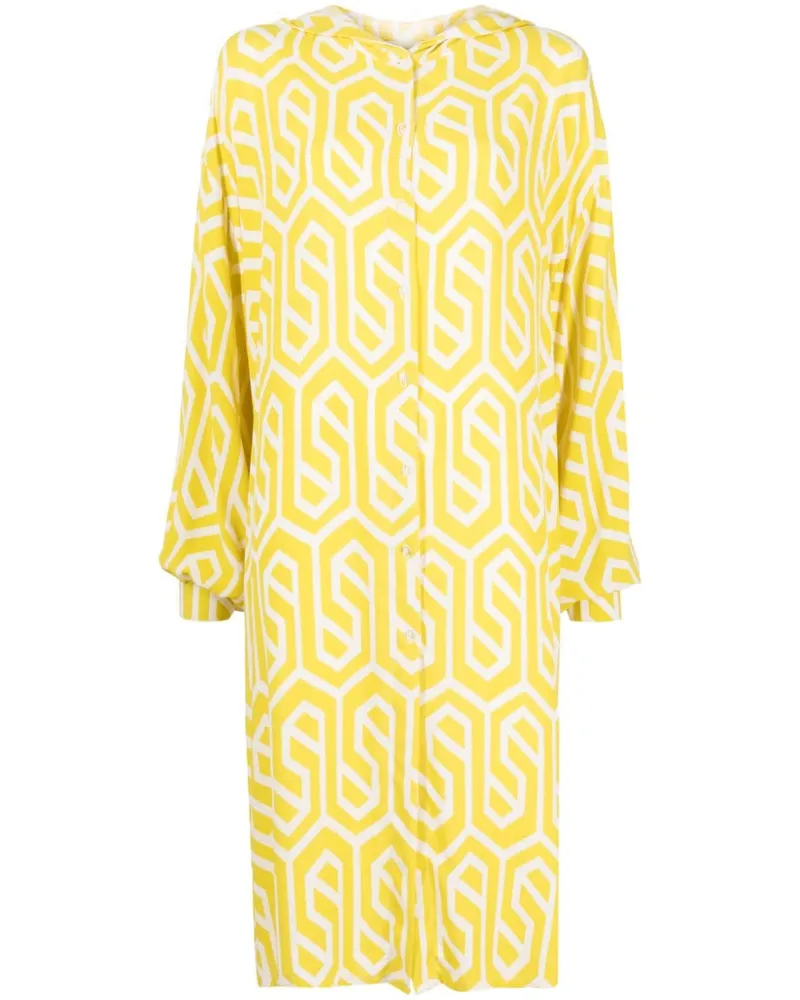 Bambah Kaftan mit Print - Gelb Gelb