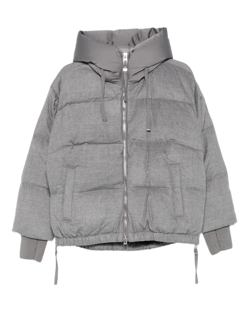 DUNO Gefütterte Kapuzenjacke - Grau Grau