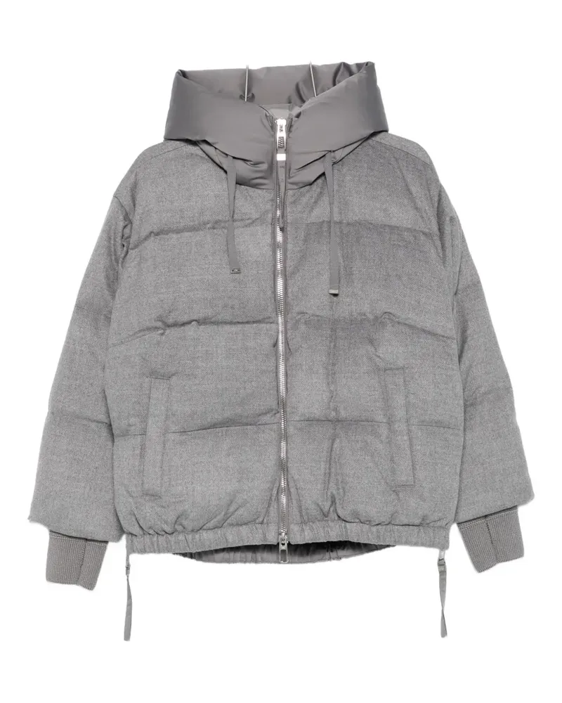 DUNO hooded puffer jacket - Grau Grau