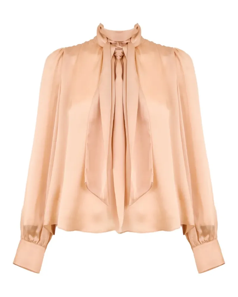 Ulla Johnson Ornament tie-neck blouse - Nude Nude