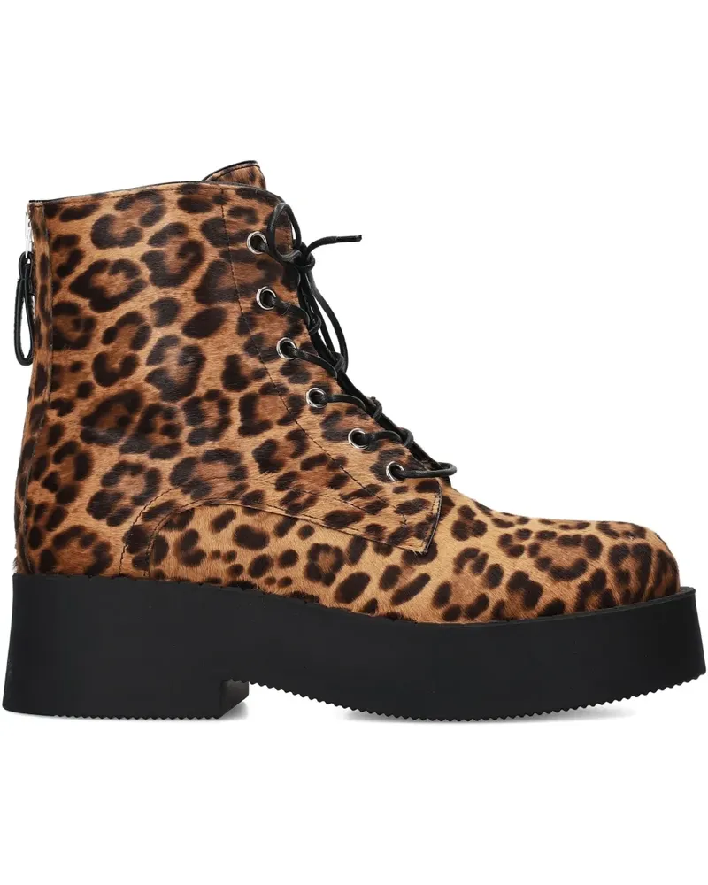 Premiata Plateau-Schuhe mit Leoparden-Print - Braun Braun