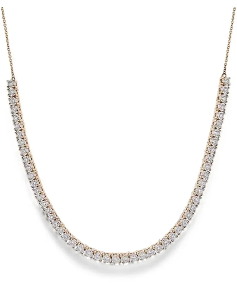 Dana Rebecca Designs Ava Bea diamond station necklace - Gold Gold