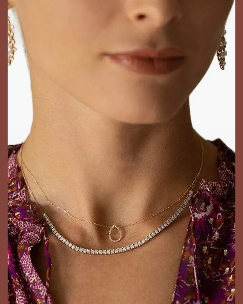 Dana Rebecca Designs Ava Bea Halskette mit Diamanten - Gold Gold
