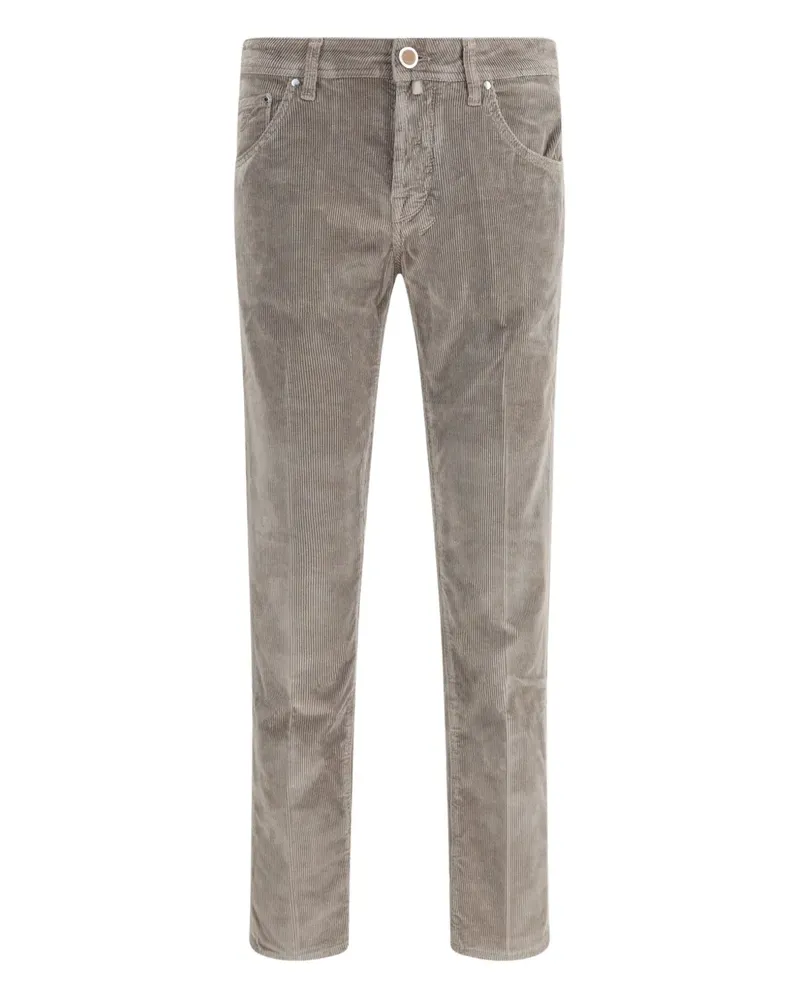 Jacob Cohën Cordhose im Five-Pocket-Design - Grau Grau
