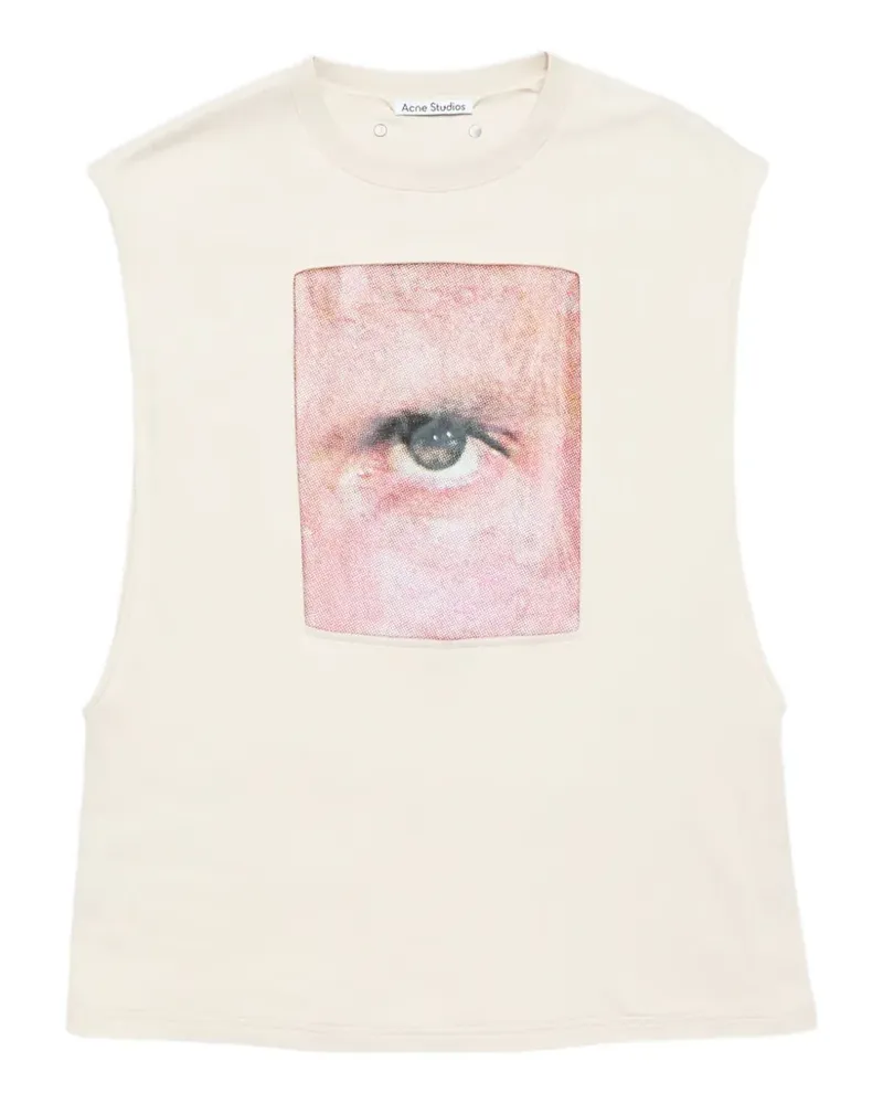 Acne Studios Tanktop mit grafischem Print - Nude Nude