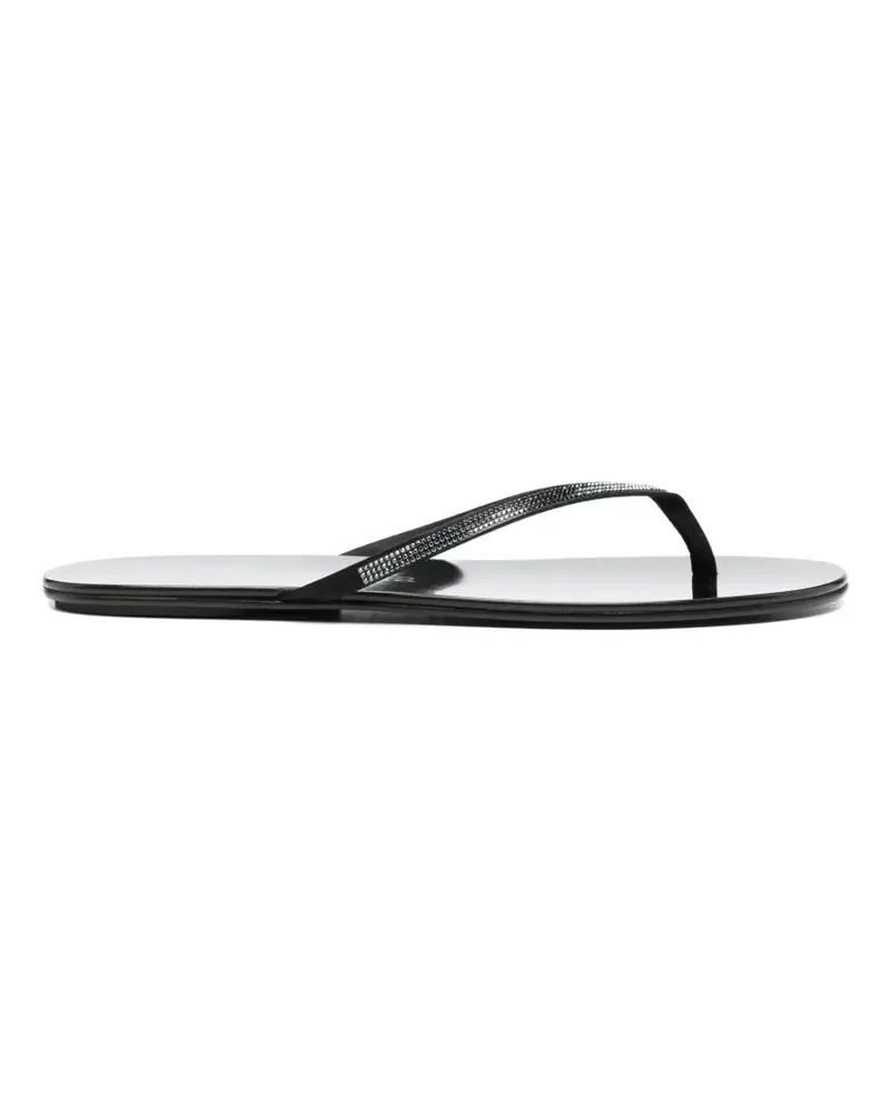 Pedro Garcia Prune embellished-thong flip flops - Schwarz Schwarz