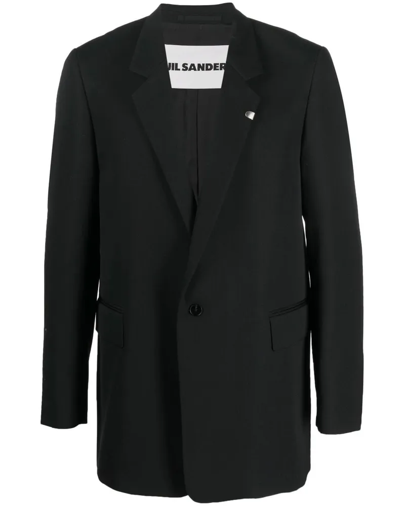 Jil Sander Einreihiges Sakko - Schwarz Schwarz