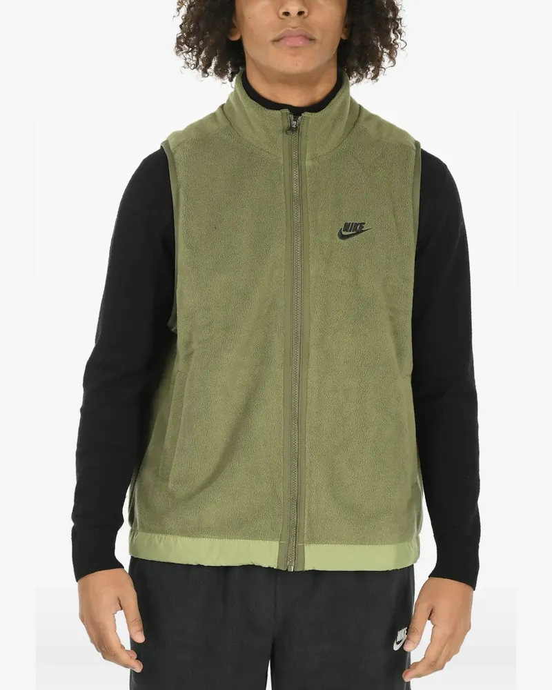 Nike Weste mit Logo-Stickerei - Grün Grün