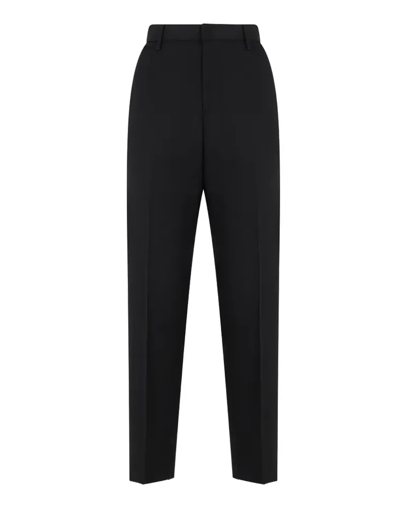 Moschino straight-cut high-waisted trousers - Schwarz Schwarz