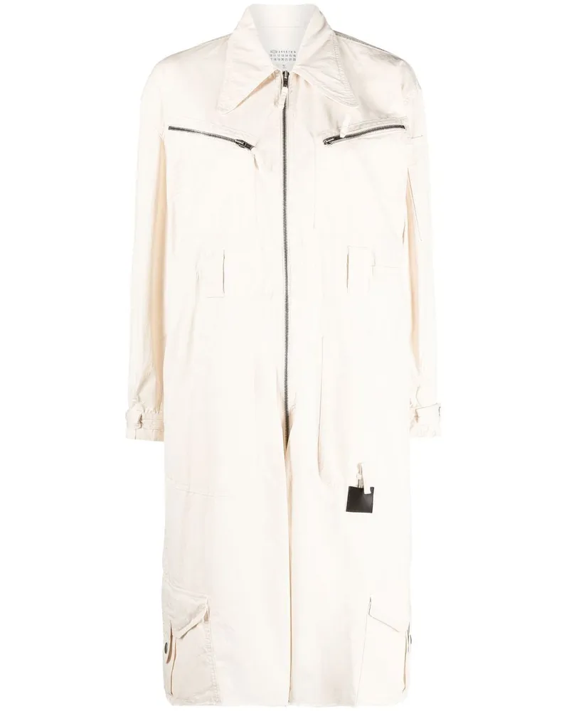 Maison Margiela Knielanger Playsuit - Weiß Weiß