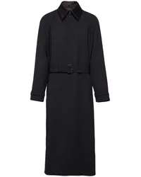 Prada Trenchcoat aus Wolle Schwarz