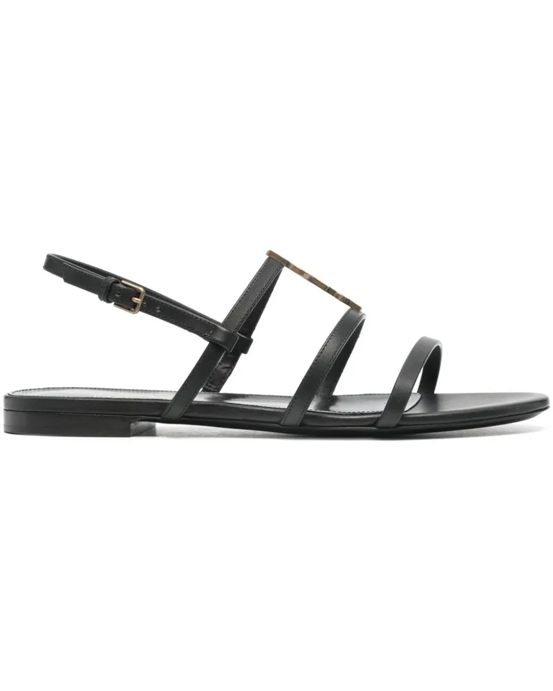Saint Laurent Cassandra Sandalen - Schwarz Schwarz