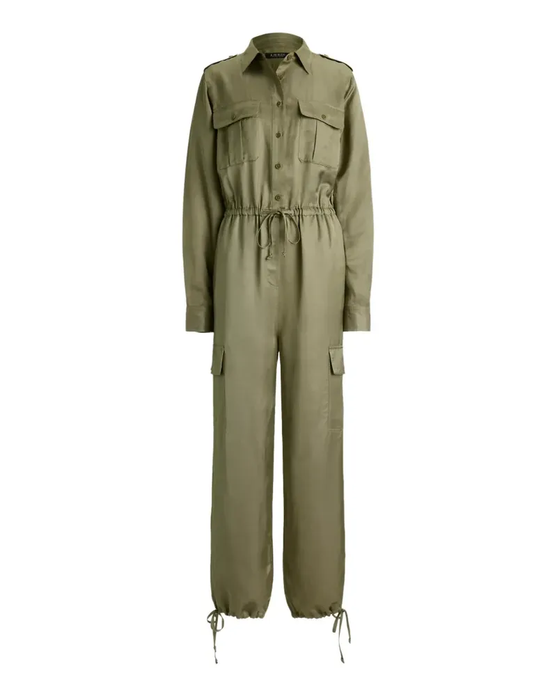 Ralph Lauren shantung cargo jumpsuit - Grün Grün