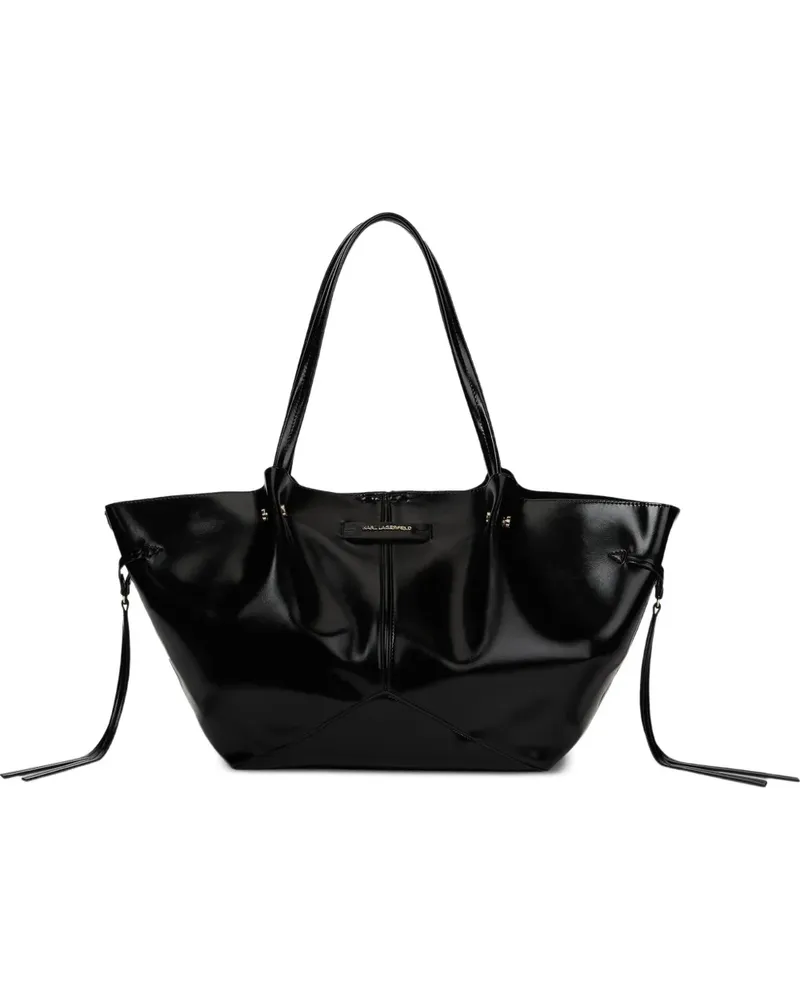Karl Lagerfeld Mittelgroßer K/Pierced Tote Bag - Schwarz Schwarz