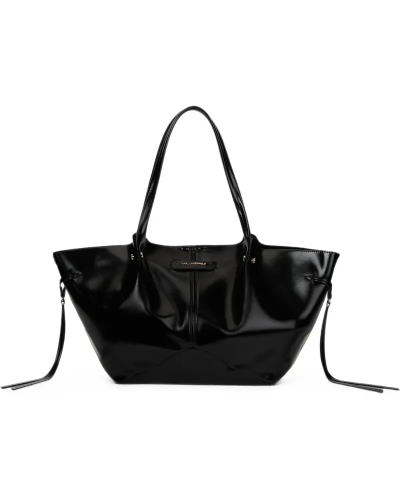Karl Lagerfeld Mittelgroßer K/Pierced Tote Bag - Schwarz Schwarz
