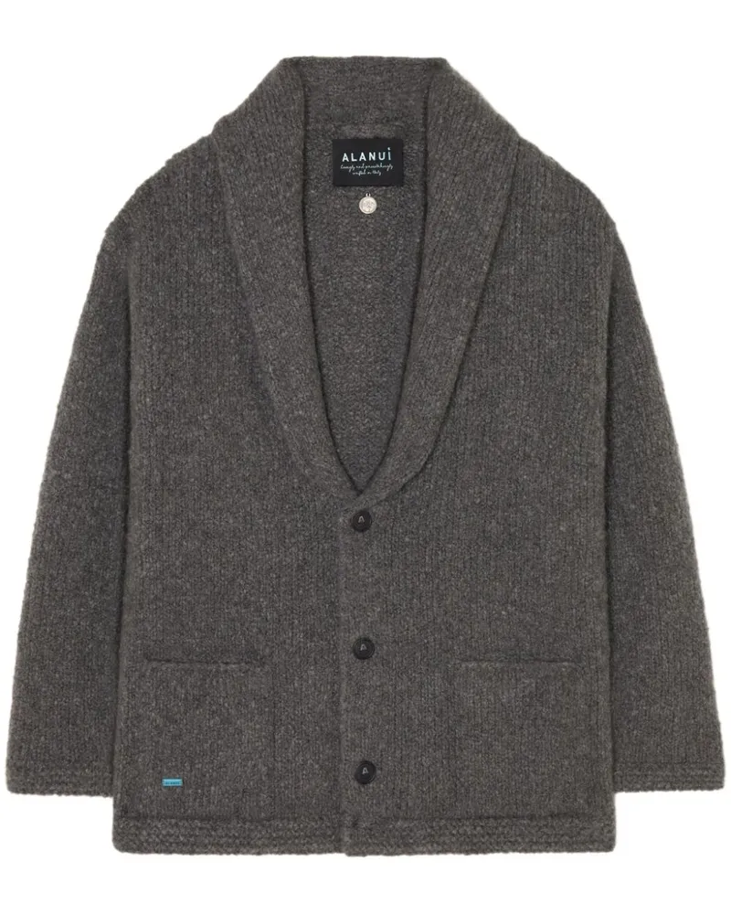 Alanui Gerippter Finest Cardigan - Grau Grau