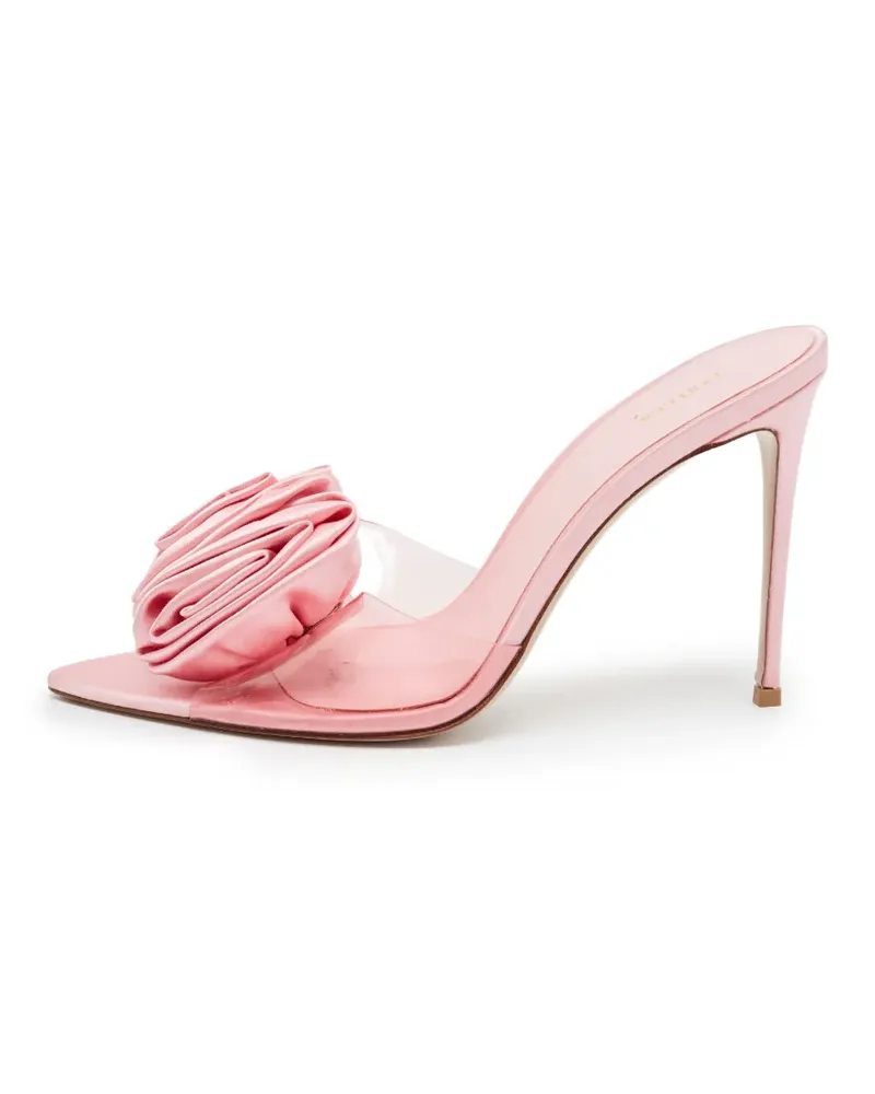 Le Silla Spitze Sandalen mit Rosette-Detail - Rosa Rosa