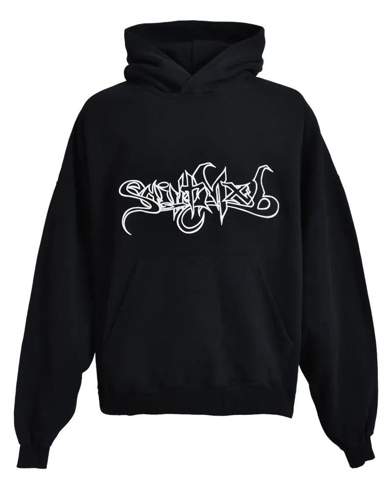 SAINT MXXXXXX Klassischer Hoodie - Schwarz Schwarz