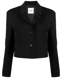 STUDIO TOMBOY Klassischer Cropped-Blazer Schwarz