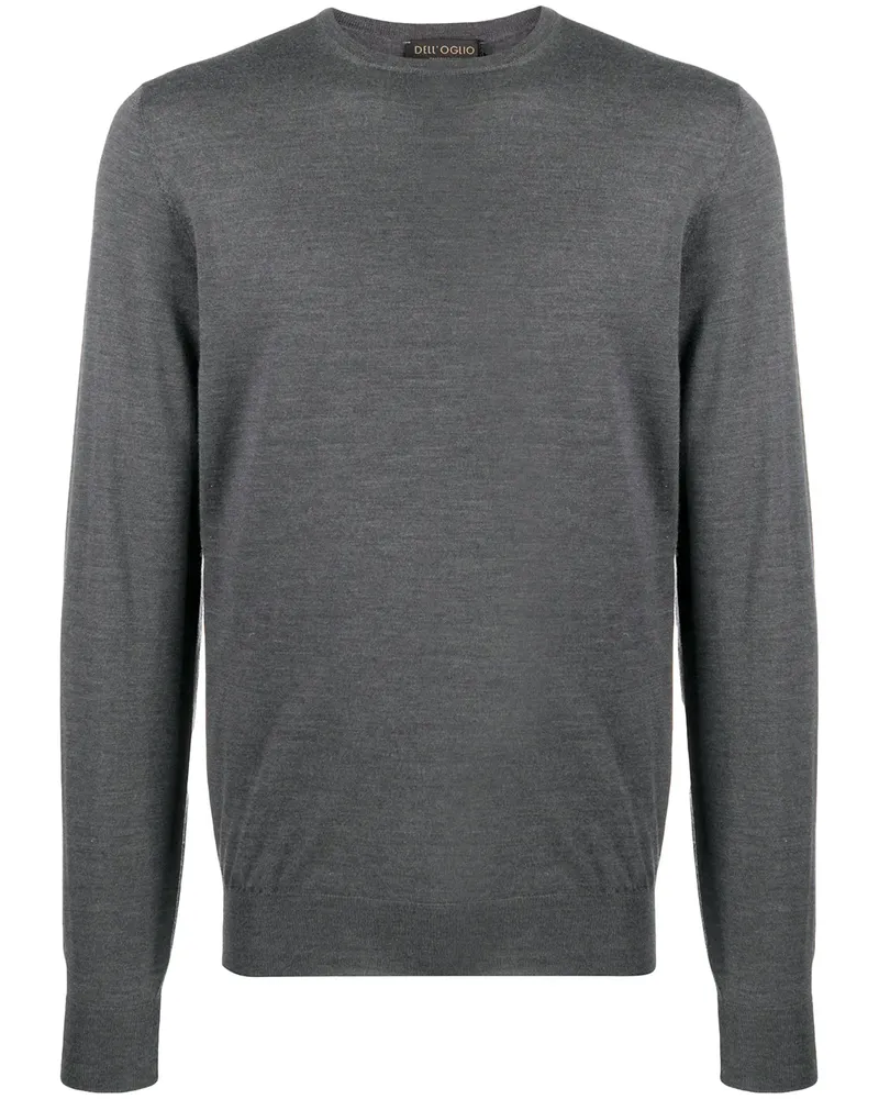 Dell'oglio Gerippter Strickpullover - Grau Grau