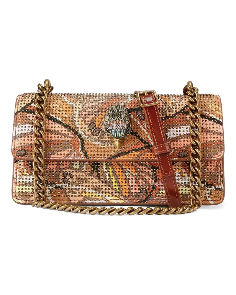 Kurt Geiger Kensington Schultertasche mit Kristallen - Orange Orange