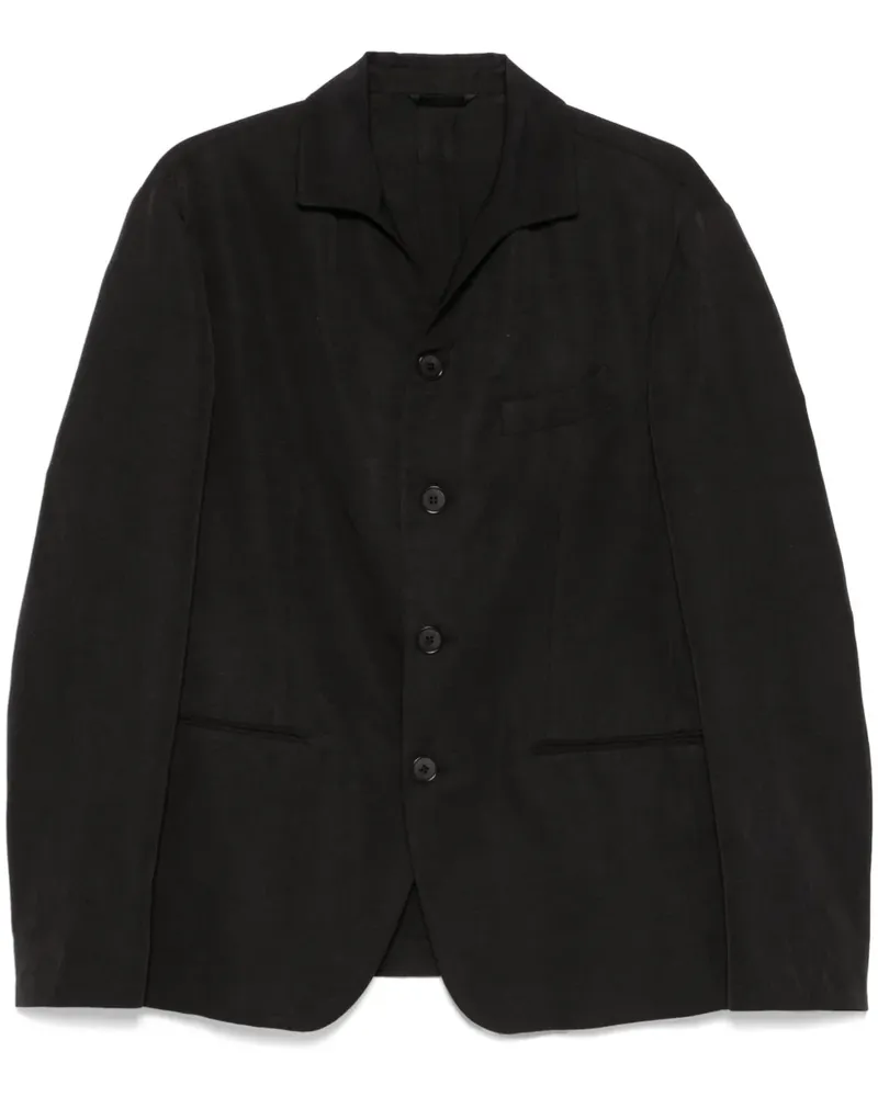 Giorgio Armani Sakko mit Eton-Kragen - Schwarz Schwarz
