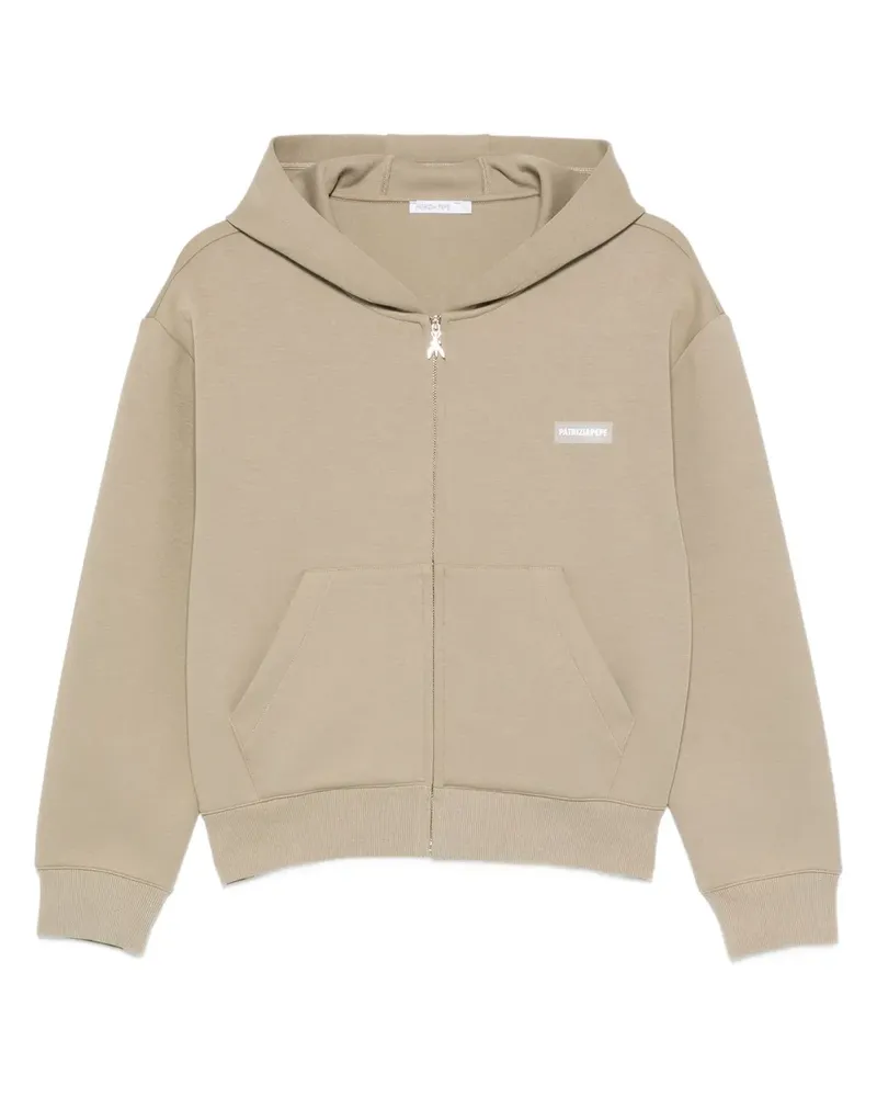 Patrizia Pepe Hoodie mit Logo - Nude Nude