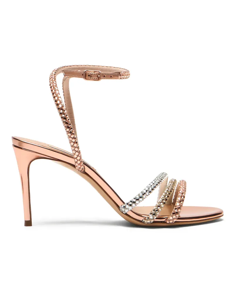 Casadei Verzierte Julia Andromedea Sandalen mit Knöchelriemen - Rosa Rosa
