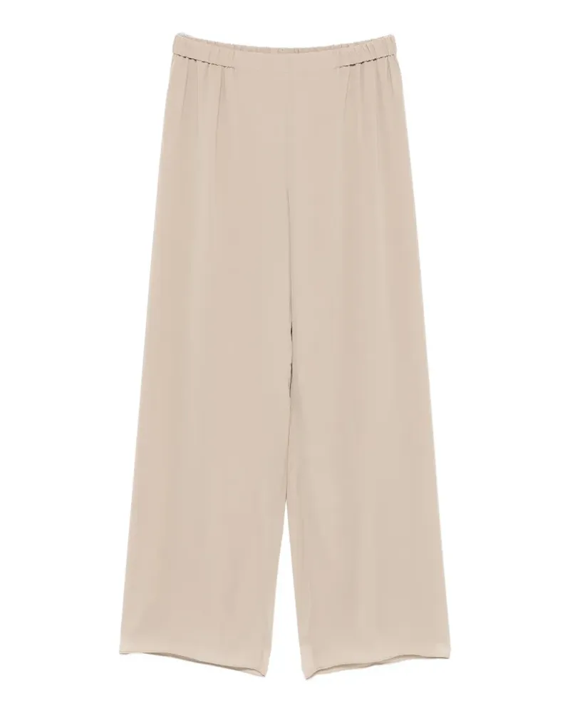 Marina Rinaldi Gamba elasticated-waistband palazzo pants - Nude Nude