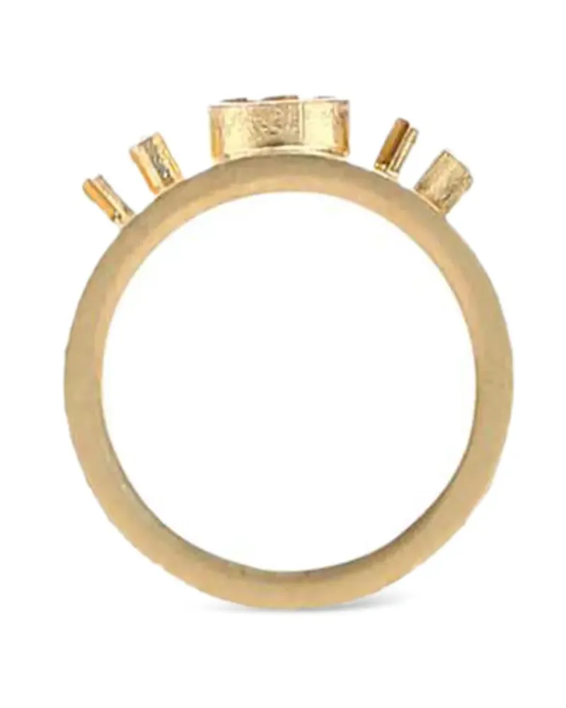 Maison Margiela Ring mit Prägung - Gold Gold