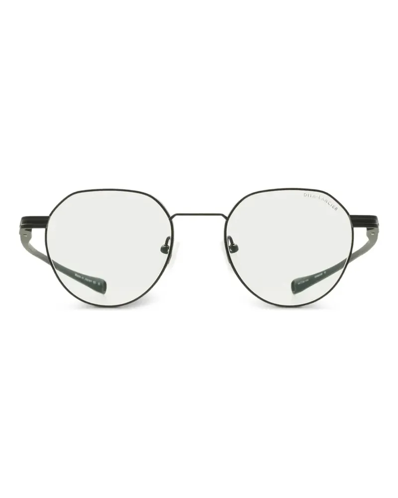 DITA Brille mit rundem Gestell - Schwarz Schwarz