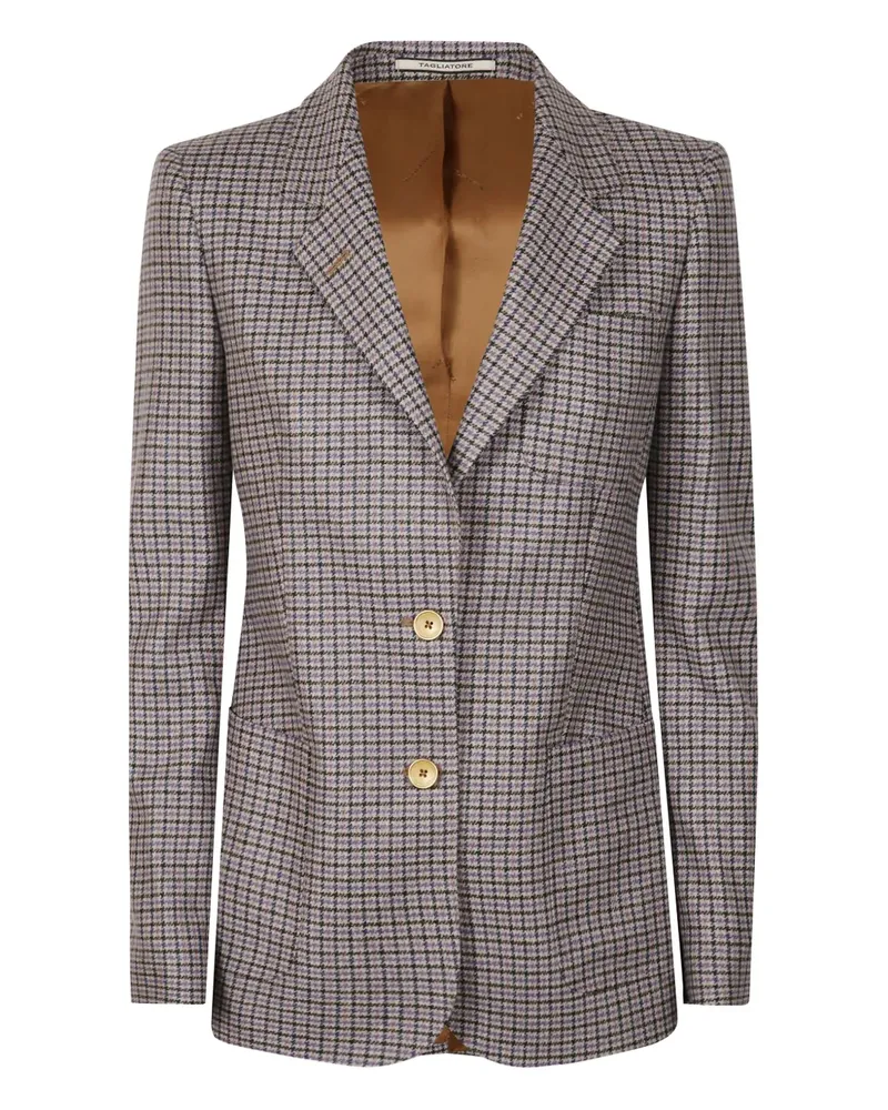 Tagliatore checked single-breasted blazer - Grau Grau