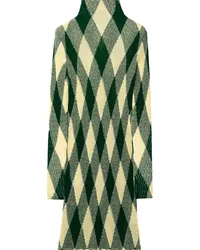 Burberry Kleid aus Argyle-Rippstrick Grün