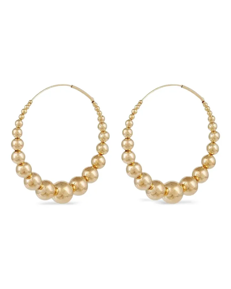 Gas Bijoux Creolen mit Perlen - Gold Gold