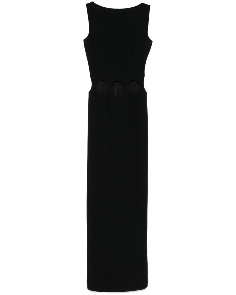 Mônot Maxikleid mit Lochdetail - Schwarz Schwarz