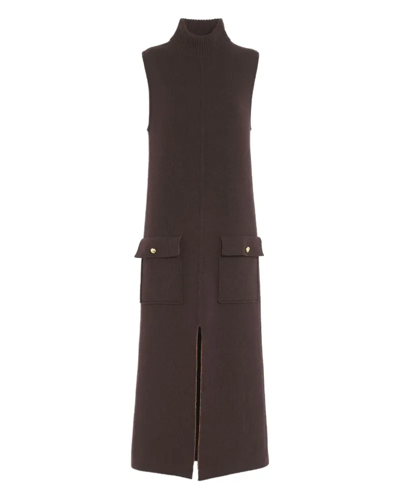 Barrie Ärmelloses Minikleid mit Taschen - Braun Braun