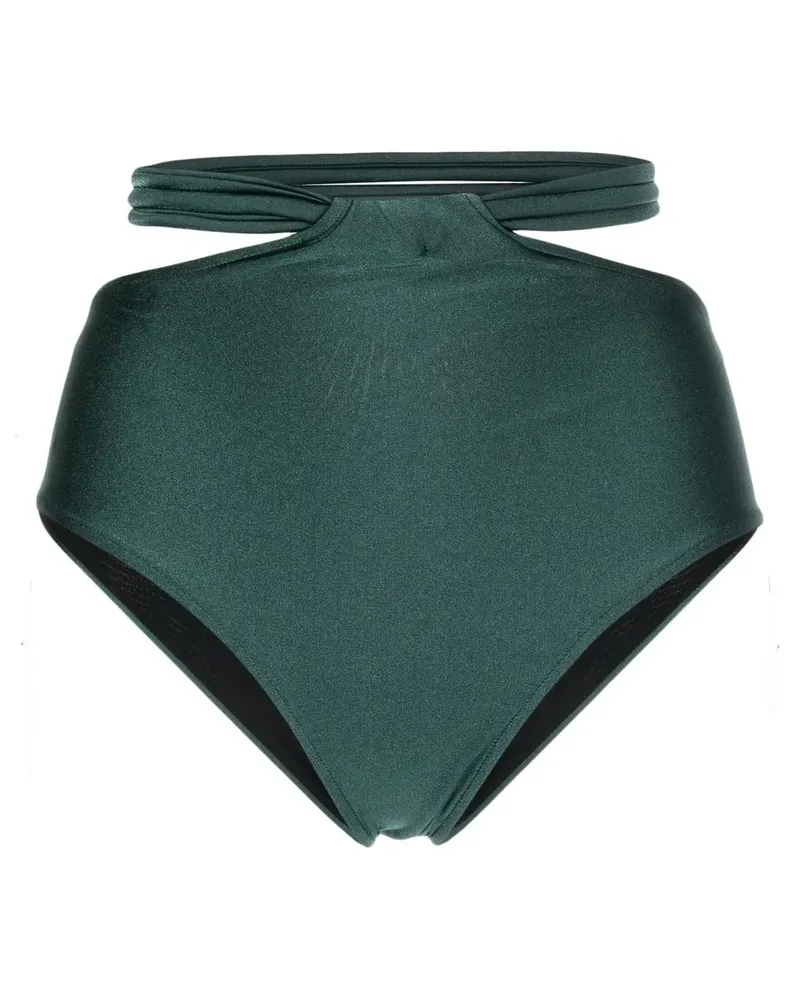 Pat Bo Bikinihöschen mit hohem Bund - Grün Grün