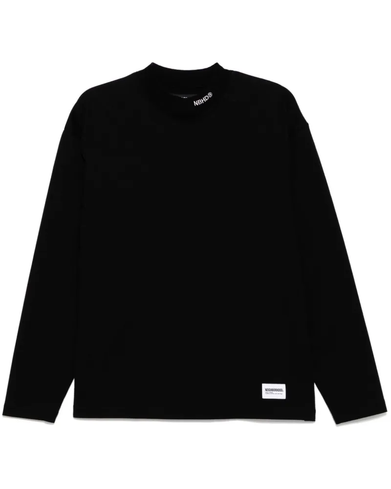 Neighborhood T-Shirt mit Logo-Stickerei - Schwarz Schwarz
