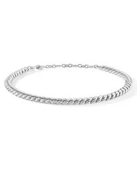 David Yurman Klassische Gelbgoldhalskette Silber