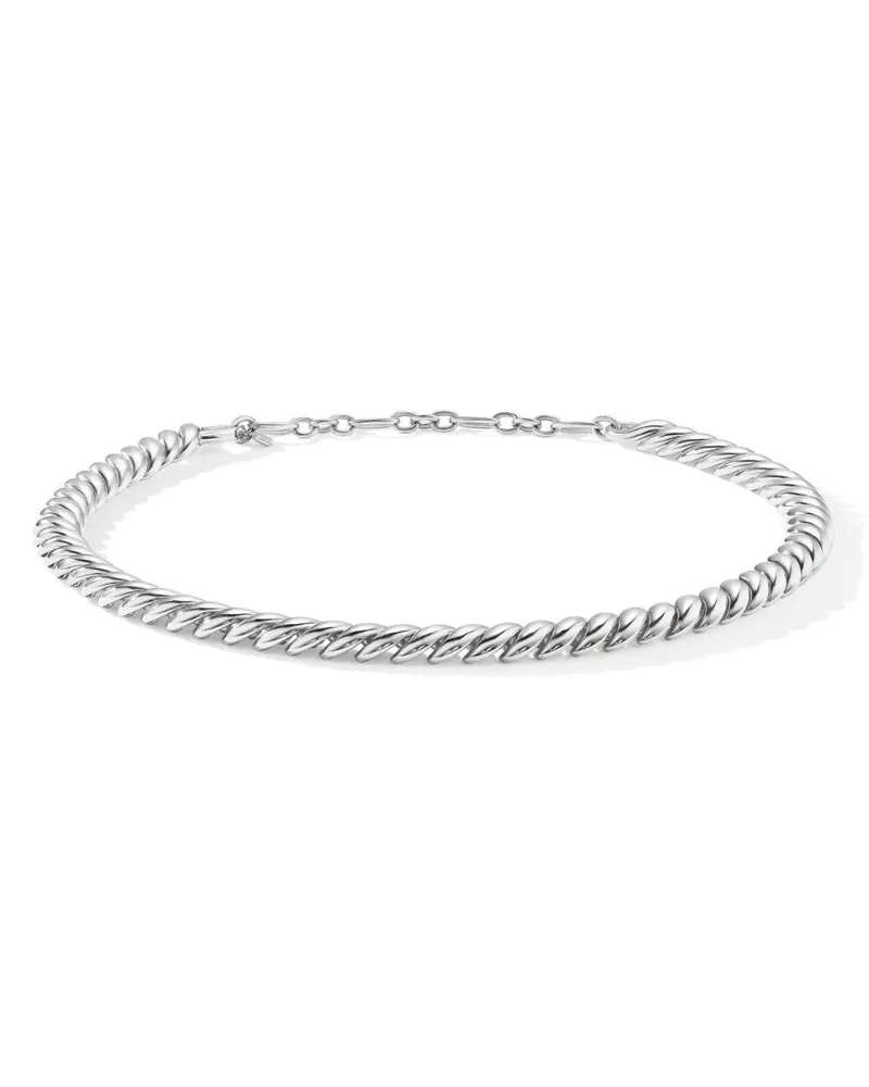 David Yurman Sculpted Cable Sterlingsilber-Halskette (8,5mm Silber