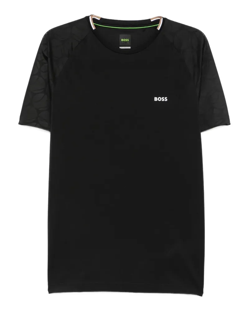 HUGO BOSS T-Shirt mit Raglanärmeln - Schwarz Schwarz