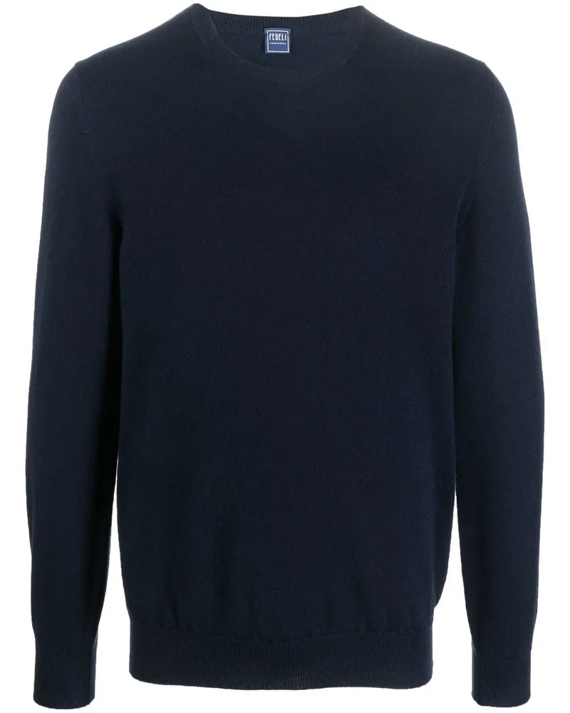 Fedeli Pullover aus Feinstrick - Blau Blau