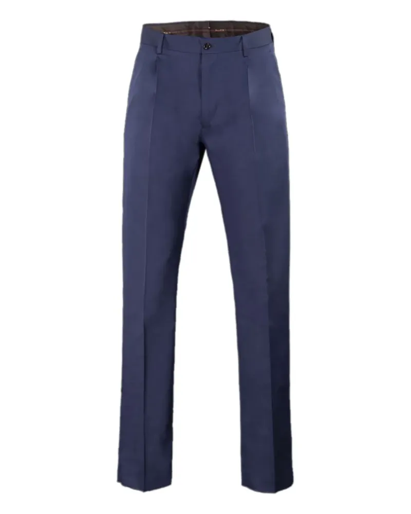 MOORER Hose mit geradem Bein - Blau Blau
