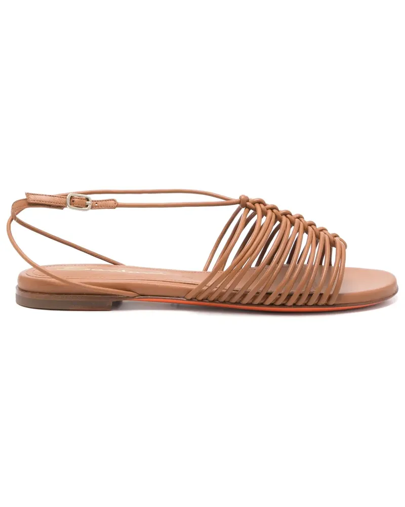 Santoni Sandalen aus Leder - Braun Braun