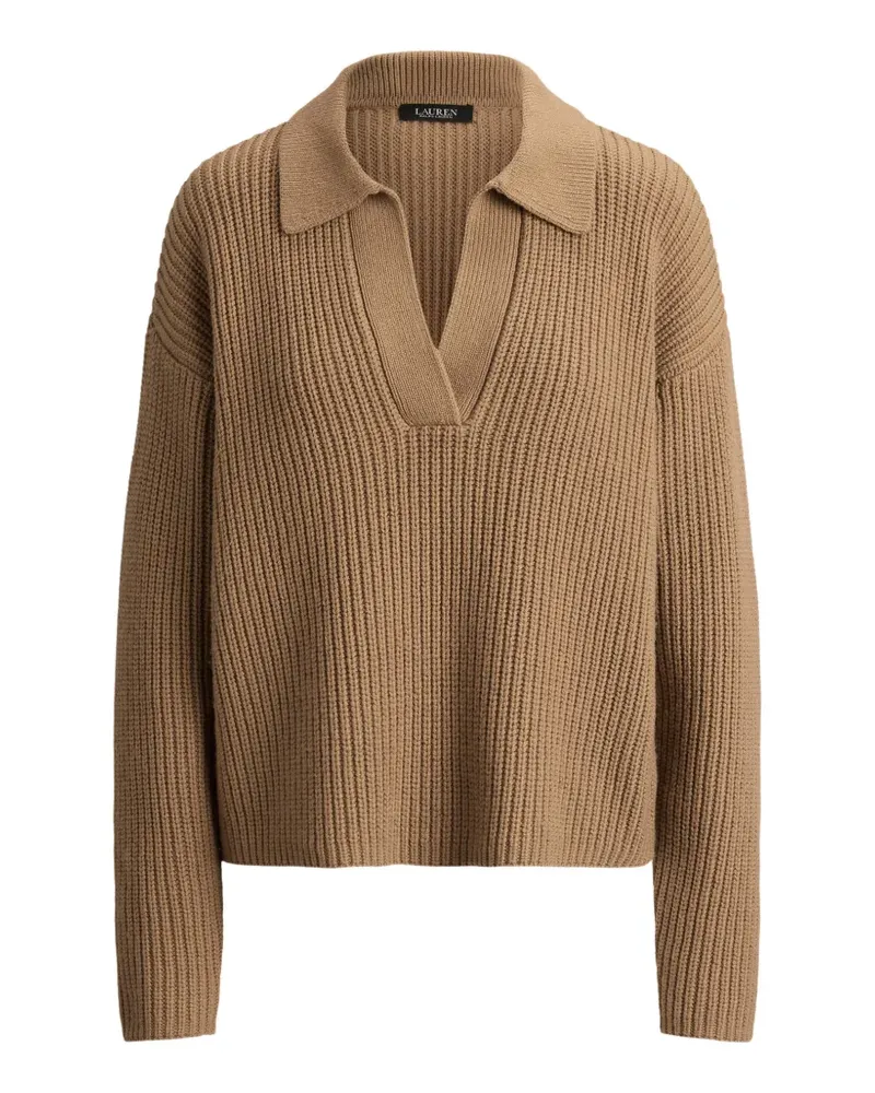 Ralph Lauren Gerippter Pullover - Braun Braun