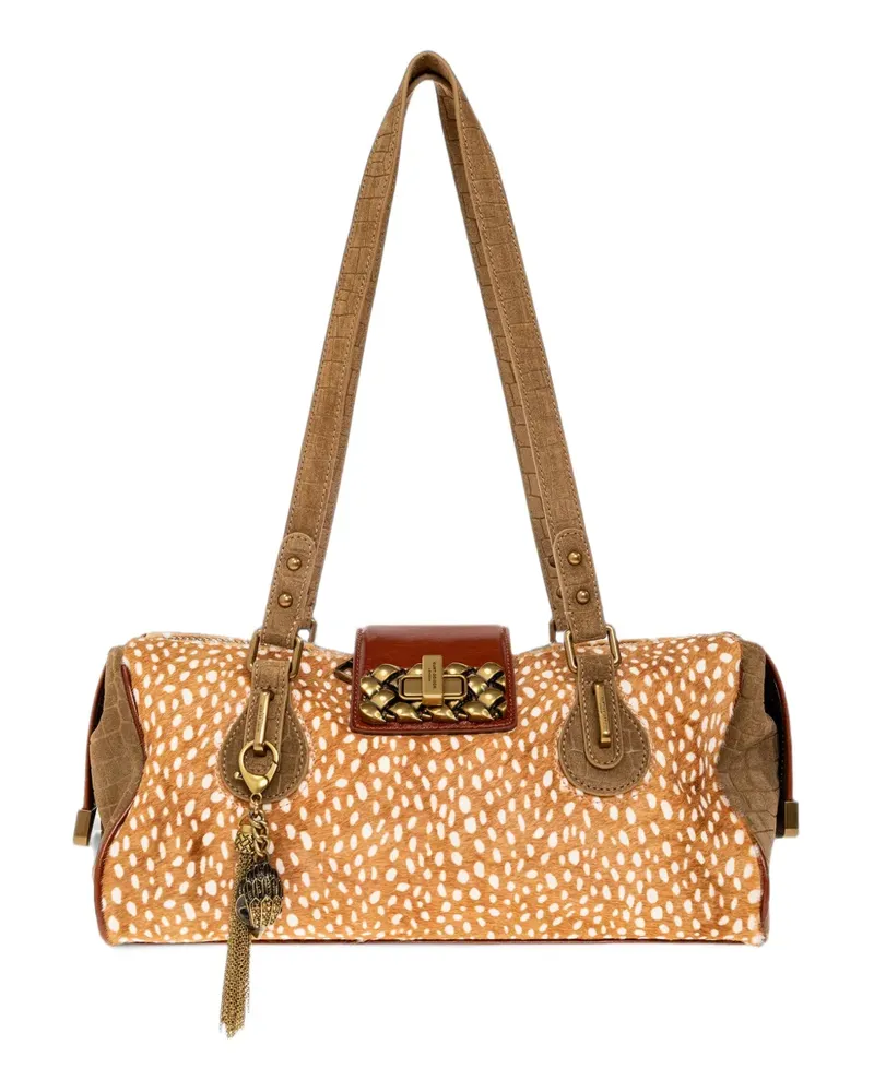Kurt Geiger Marylebone Schultertasche mit Animal-Print - Braun Braun